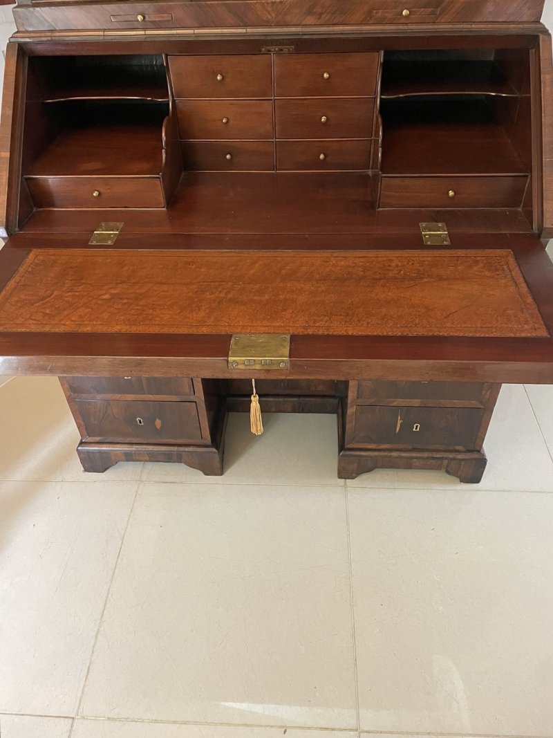 Antique 18th Century Rosewood Bureau Bookcase - Image 6